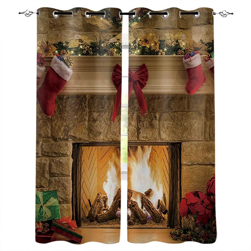 Śnieg zima boże narodzenie miłość szczęśliwe zasłony do dekoracji okiennych rolety zasłony zasłony okienne do salonu rolety do sypialni