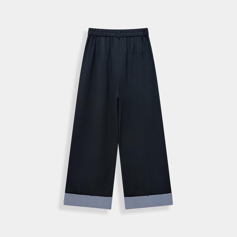 IEF Plus Size 2026 Spring French Style Wide-Leg Pants