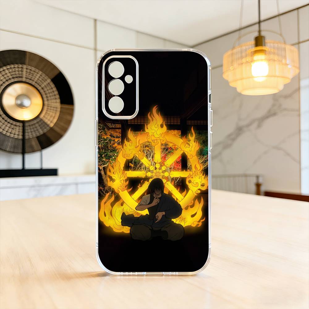 

Benimaru Shinmon Fire Force Logo Phone Case Transparent Silicone Soft For SamsungA10,12,20,21S,30,31,40,50,51,52,70,71 Samsung a70
