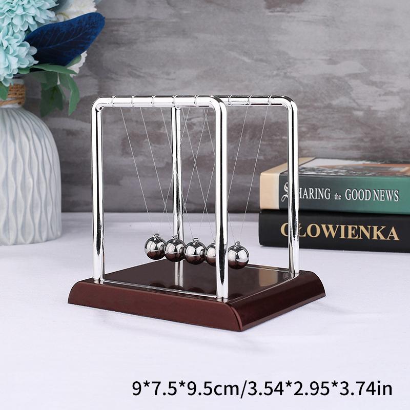 

Металлический маятник Ньютона Колыбель Ньютона Баланс Стальные шарики Маятниковый шар Декор Домашнее украшение Физика Наука Маятник S