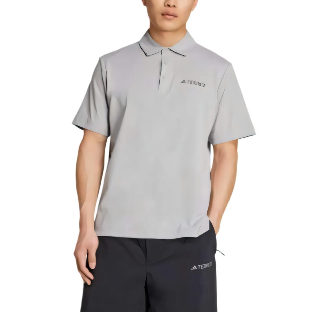 Adidas TERREX SS25 Polo Shirt Men s Pure Gray JI8330 2XL