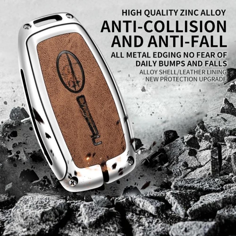 Auto Zinklegierung Schlüsseletui Tasche für Subaru Brz Wrx Xv Ascent Forester Outback Impreza Legacy Auto Metall Schlüsselhülle Autozubehör