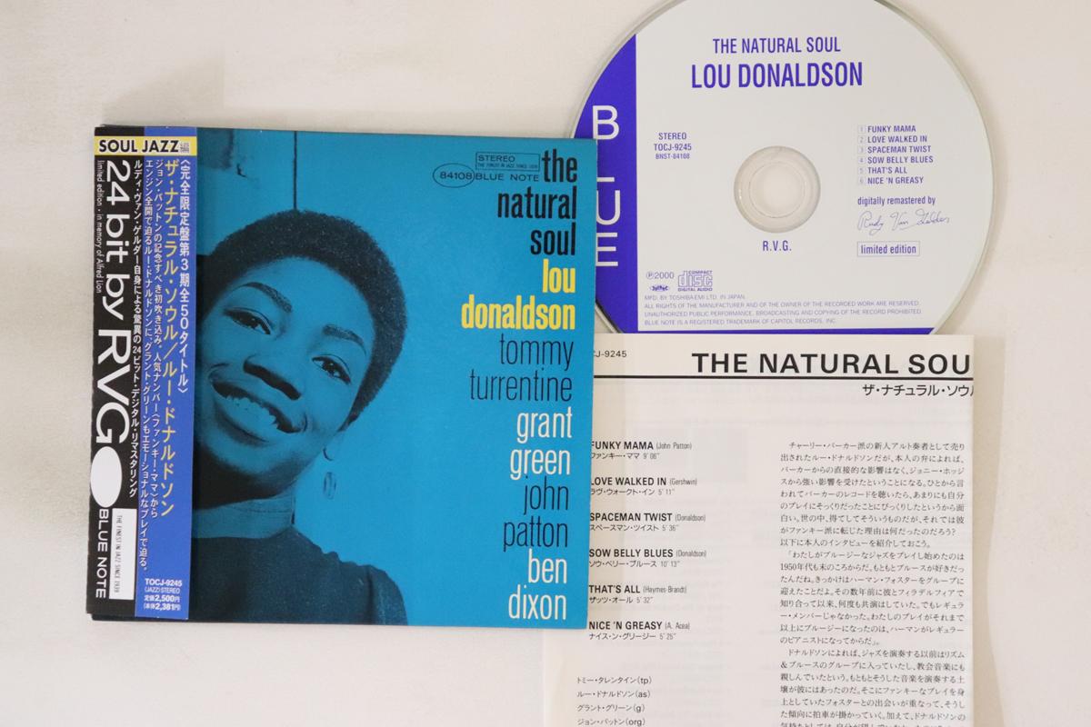 

CD LOU DONALDSON - Natural Soul TOCJ9245 BLUE NOTE 2000 Japan Obi Jazz Used