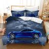 Sports Car Duvet Cover Sets Race Car Bedding Sets With Pillowcases For Teens Kids Boys Cool Bedroom Decor 2/3pcs Bedclothes