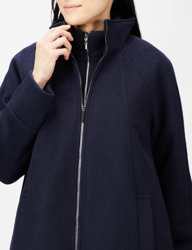 Baby Carrier Compatible Maternity Navy L [Serafin] Coat, Coat, Women's SB-122 (UK12)