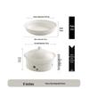 Ceramic Warming Serving Plate with Integrated Lid