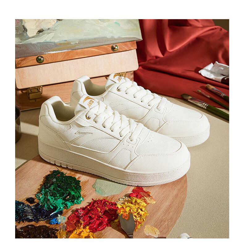 Anta Original 2 Low Top Skateboard Shoes Men's Ivory White 912548068-4