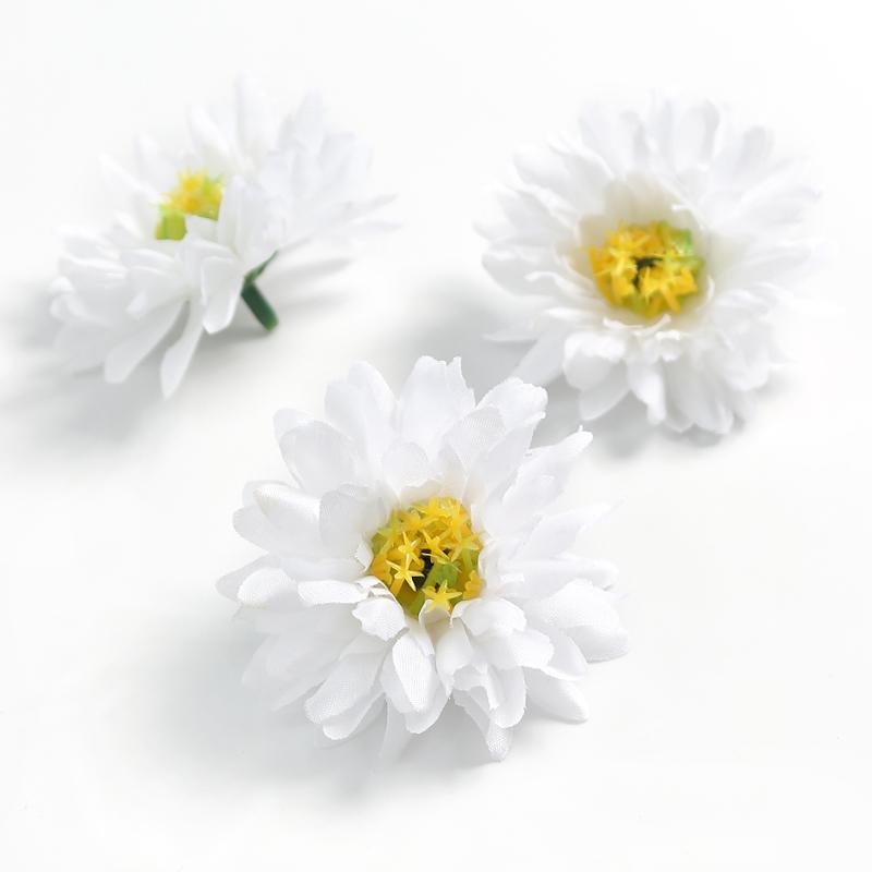 5/10Pcs 6cm Artificial Silk Flower Head Luxury Home Room Decor Halloween Christmas Decor DIY Garden Gift Accessory Wedding Decor