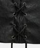 ETRE AU SOMMET Corset Panel Leather One-Piece (Black)