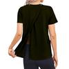 Camicia da donna post-operatoria a maniche corte colorata con chiusura posteriore e tasca