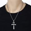 Ancient Egypt Ankh Cross Charm Pendant Gold Silver Color Stainless Steel Amulet Necklaces For Women Men Egyptian Jewelry Gifts