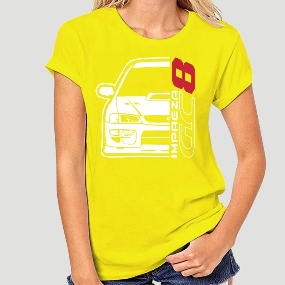 New Men T Shirt Fashion Men Brand Fitness Slim Fit Japan Car Impreza Gc8 T-Shirt Printing Shirt Men Cotton Tees Streetwear 3511X