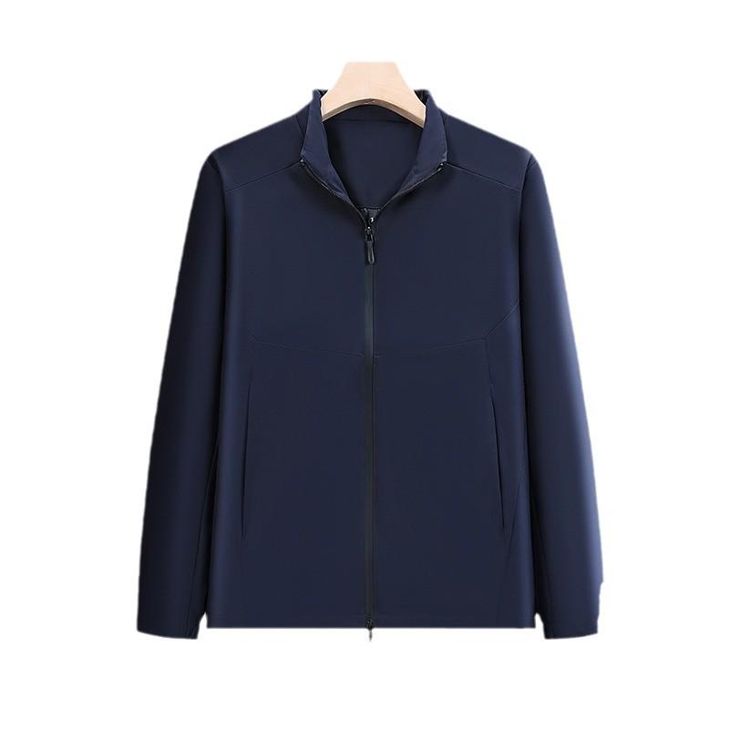 Custom Logo Business Jacket: Thin Style Stand-Up Collar Trench Coat Outerwear for Autumn/Winter – Made-to-Order Group Uniform
