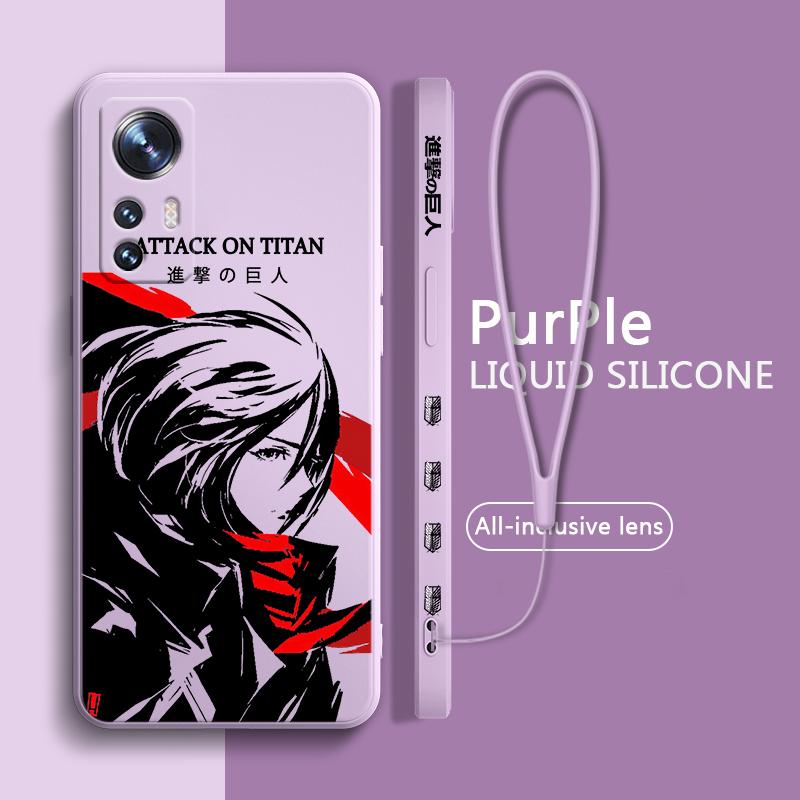 

Атака титанов для Xiaomi Mi 13 12T 12S 12X 11i 11X 11T 10T 10S Lite Pro Ultra Liquid Left Rope Soft Phone Case Mi 11 Pro