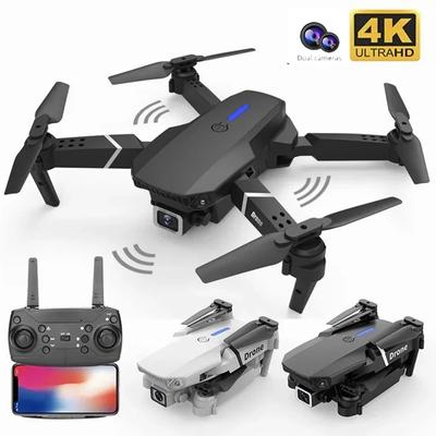 E88 Pro Drone 4k Profesionální HD 4k RC letadlo s dvojitou kamerou a širokoúhlou hlavou s dálkovým ovládáním Kvadrokoptéra Letadlo Hračka Helikoptéra