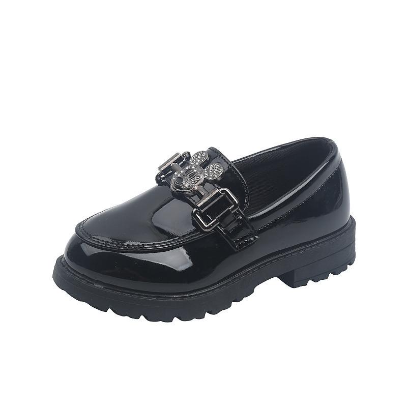 Kids Unisex British Style Casual Performance Leather Dress Shoes