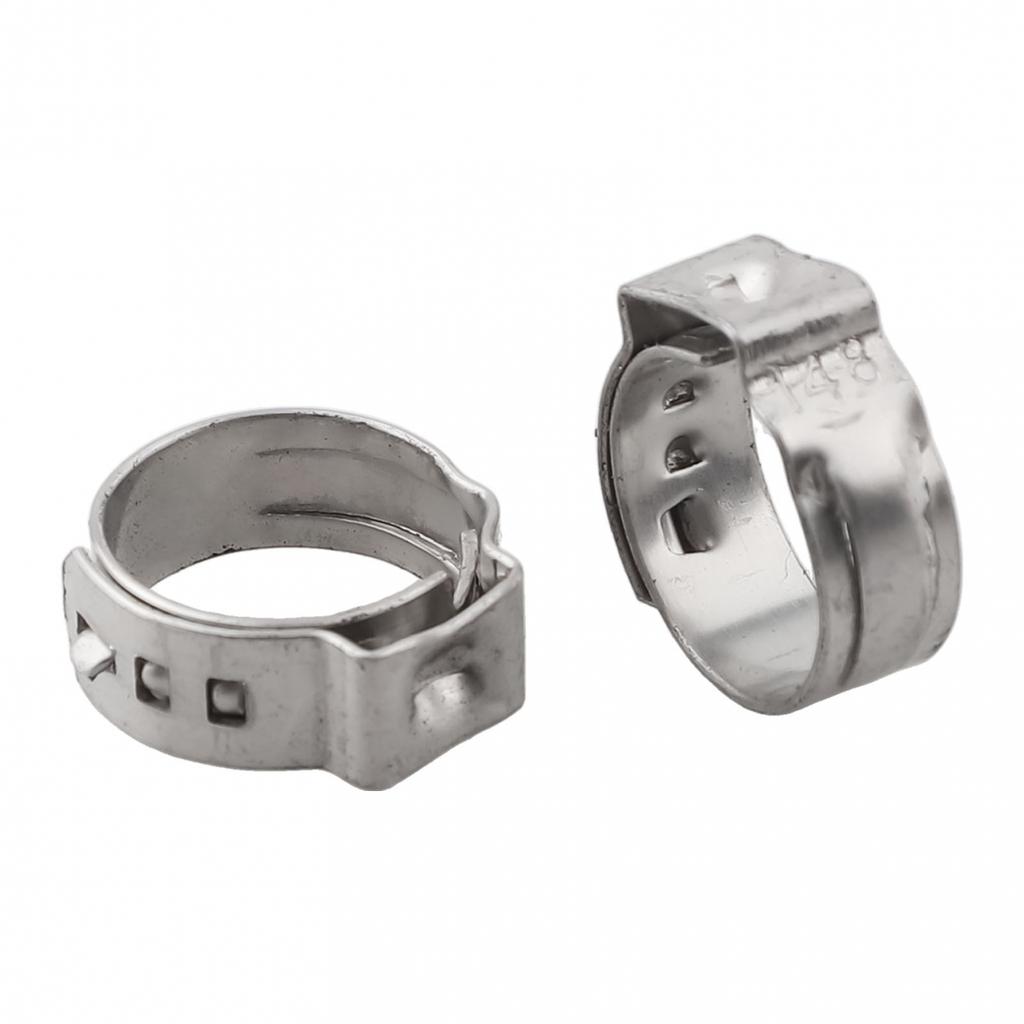 Single Ear Stepless Stainless Steel Hose Clamps Various Hoses Stainless Steel