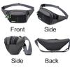 Men's Waist Bag Canvas Bag Large Capacity Water Ripple Chest Bag Sports Phone Bags Fashion Multi-functional Outdoor Waterproof Bum Bag