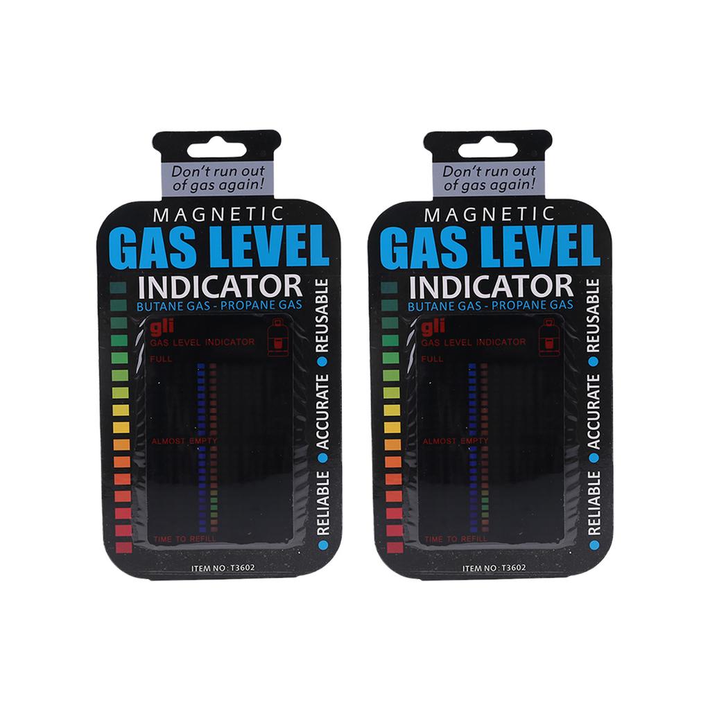 2Pcs Magnetic Gas Tank Level Indicator Reusable Meter With 22 Level Scale For BBQ Tank Monitoring