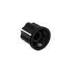 FLEOR 4PCS Vintage D-Type Potentiometer Control Knobs Amp Amplifier Knobs Buttons Black 0° or 180° Style