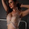 Neues Design Blumenform Strass Lingerie Körperkette Sexy Damen Unterwäsche Bikini Brustkette Körper Schmuck