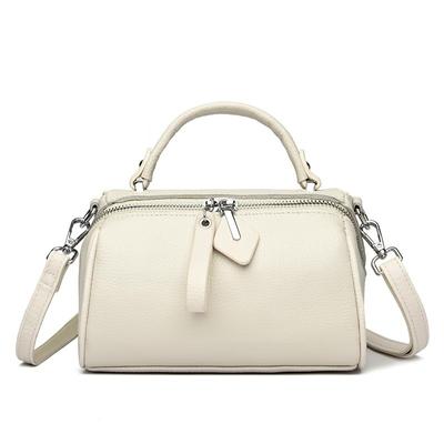 2024 neue Lederhandtasche weibliche Kopfschicht Rindsleder weibliche Tasche einzelne Schulter Umhängetasche große Kapazität Kissen Tasche