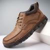 Herren Große Größe Handgenähte Leder Martin Stiefel - Lässige Herbst/Winter Kurze Arbeitsstiefel