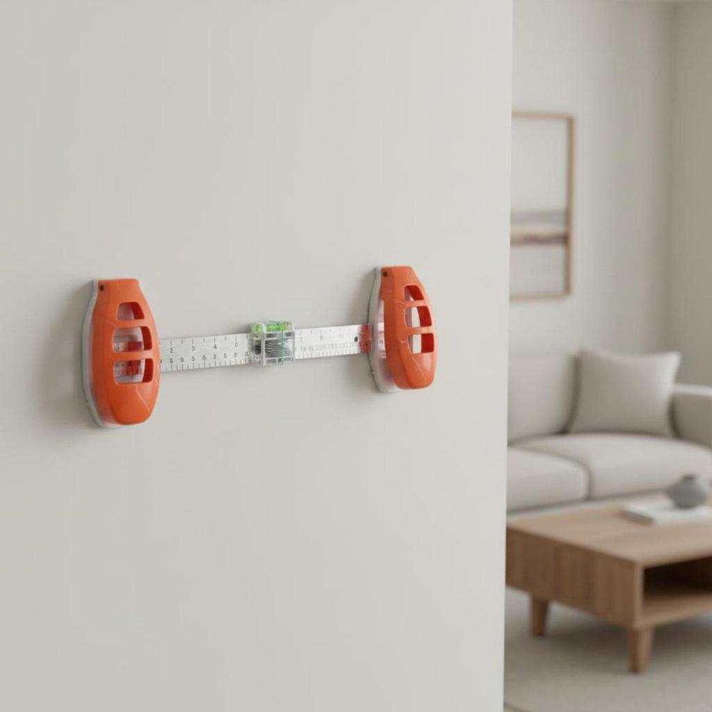 Picture Hanging Leveling Instrument Ruler Sturdy ABS Material Wall Frame