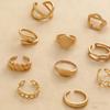 10pcs Set Vintage Hip Hop Geometric Ring Sets for Women Men Female Exaggerated Adjustable Ring Finger Rings Y2K Jewelry Gift