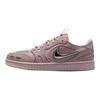 Jordan Air Jordan 1 Breathable Low top Vintage Basketball Shoes Women's Pink Silver HQ2186-601