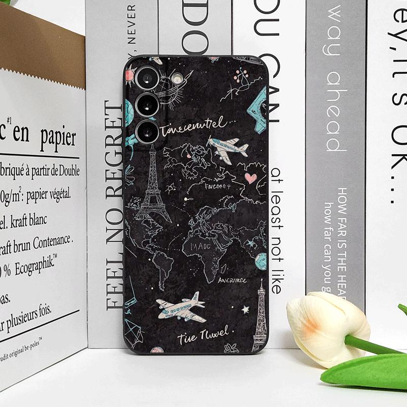 Fashion Planes World Map Travel Phone Case for Google Pixel 9A 8A 7A 6A 6 7PRO 8 9 Pro XL 5G Shockproof Silicone Soft Back Cover