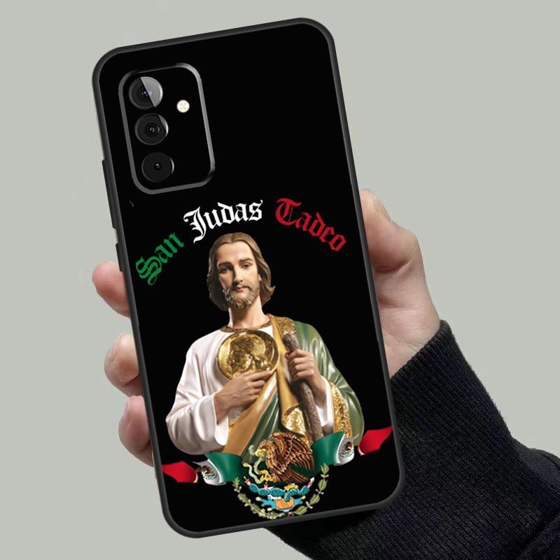 

San Judas Tadeo Case For Samsung Galaxy A54 A53 A52 A34 A32 A72 A13 A23 A14 A33 A12 A22 A71 A51 Phone Cover Samsung A22 4G