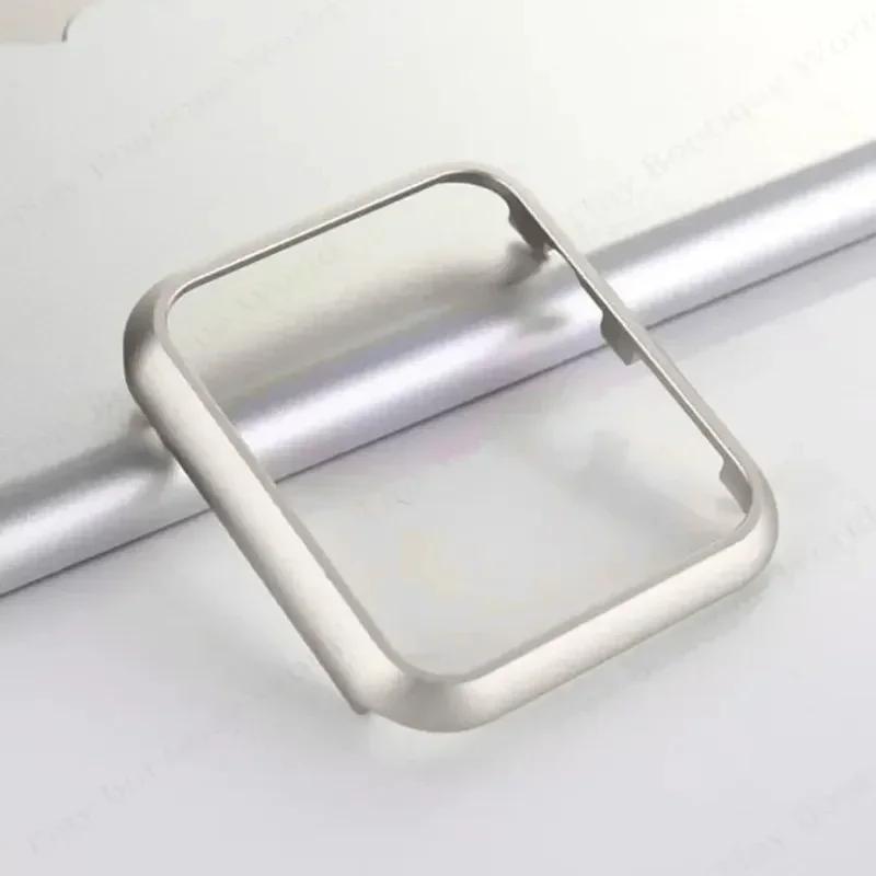 Metallgehäuse für Apple Watch Ultra 2 Series 9 8 7 41 mm 45 mm Aluminiumlegierung Bumper Cases für iWatch 6 SE 40 mm 44 mm Rahmenabdeckung