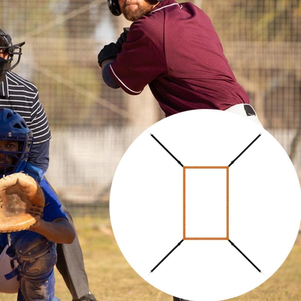 Adjustable Strike Target for Baseball Net, Pitcher Accuracy Training Aid, Equipment
