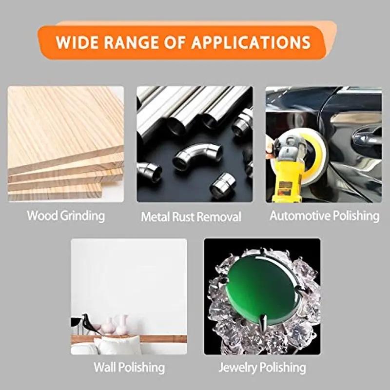 50pcs 5 Inch 8 Hole Hook And Loop Sanding Discs Sandpaper, 60 120 180 240 400 Grits Sand Paper For Random Orbital Sander