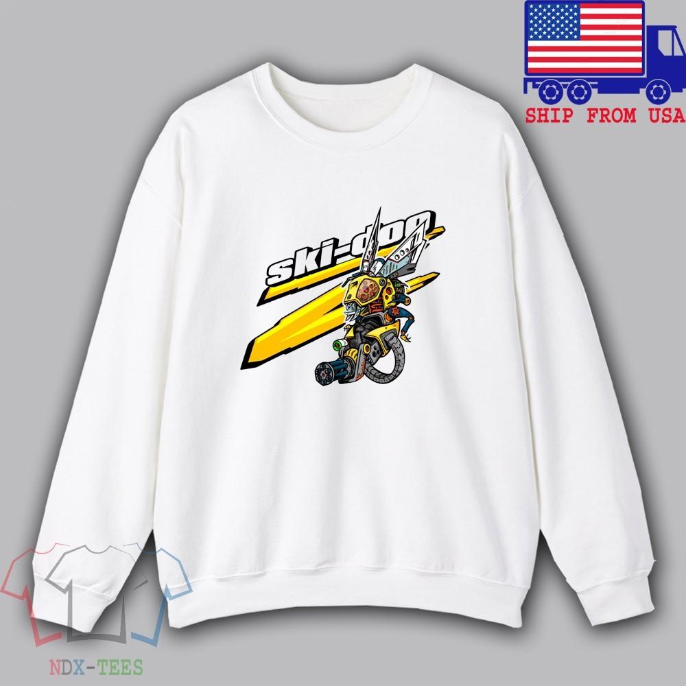 SkiDoo Ski Doo Team Snowmobile Men#039;s White Size S to 3XL Unisex T-Shirt L