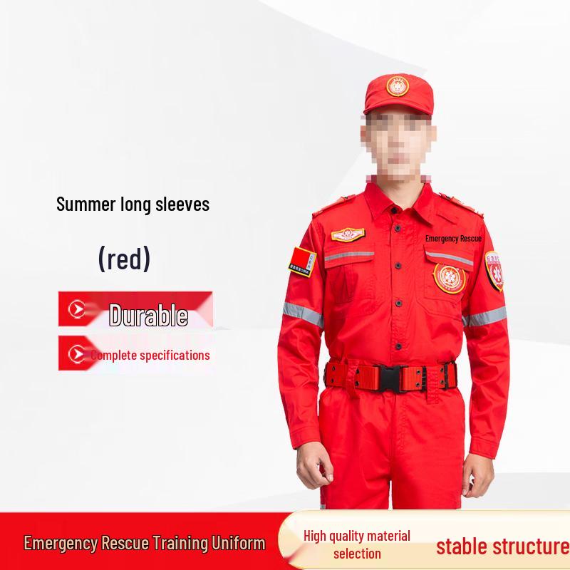 Summer Long-Sleeve Wear-Resistant Emergency Rescue Training Suit 160-S