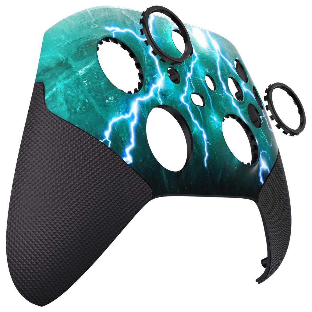 eXtremeRate ASR version redesigned shell for Xbox Core Wireless rubberized grip for improved friction ring Custom faceplate for Xbox Series X S