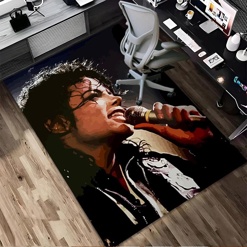 Michael Jackson Living Room Nonslip Area Rug Soft Carpet For Bedroom Gameoom Playroom Sofa Office Home Decor Doormat