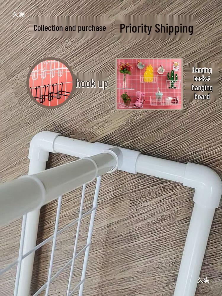 Art Supplies Grid Display & Storage Shelf for Kindergarten