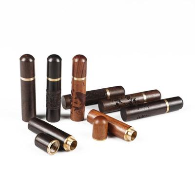 Přenosný držák párátek Dřevěná krabička Turistika Cestování Dřevěná kapsle Držák jehel na párátka Úložný box Kuchyňské stolní doplňky