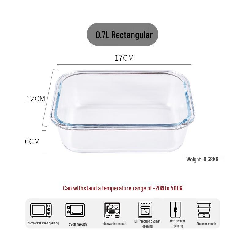 Saikeyou Heat-Resistant Glass Rectangular Baking Dish