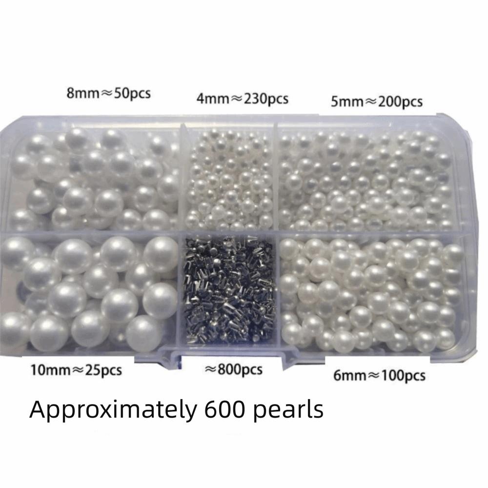 DIY Crafts Beads Rivet Fixing Machine 4-10mm Pearls Hand Press Pearl Setting Tools  Hats Shoes