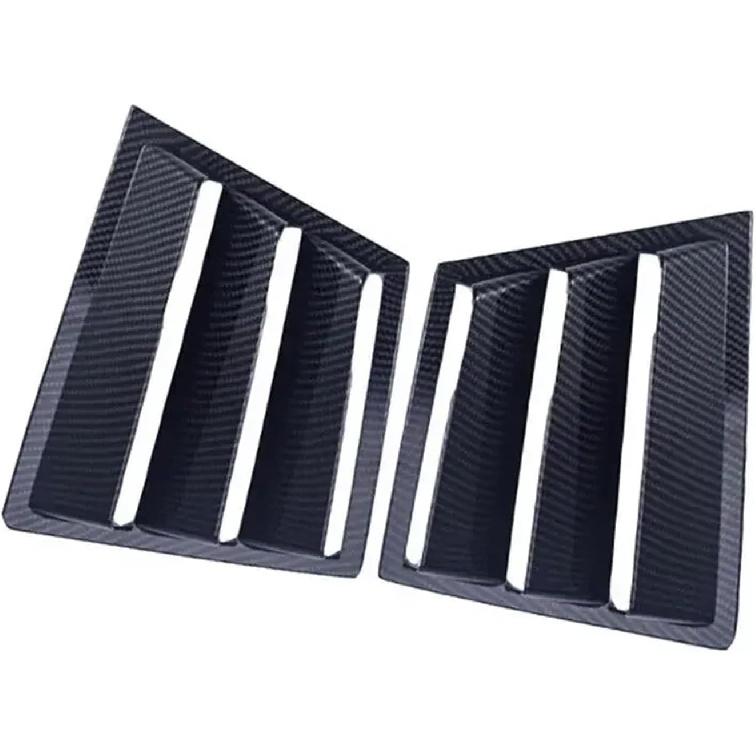 Compatible With Mazda 6 Atenza 2014 2015 2016 2017 2018 2019 2020 2021 Car Rear Window Louver Shutter Cover Side Vent Trim Windshield Cover(Gloss Carbon Look