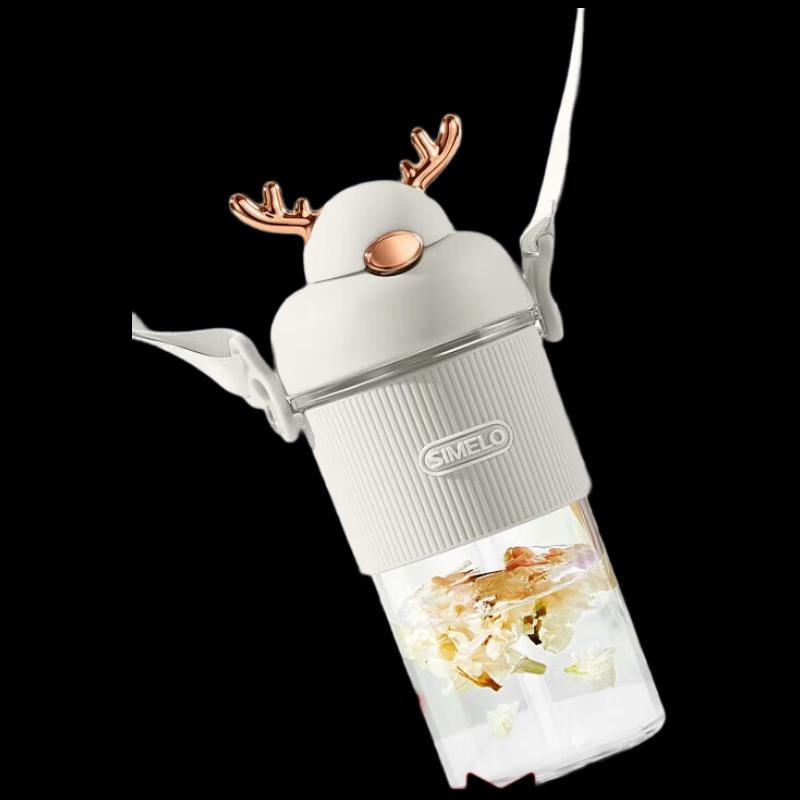 Shimiler 450ml Glass Cold Brew & Coffee Cup with Straw