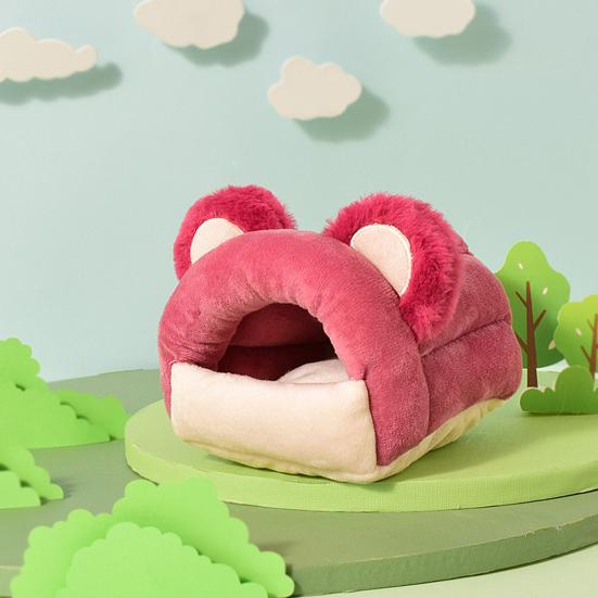 Hamster Nest Cozy Guinea Pig Bed Winter Warm Plush Hideout Small Animals Resting Cave for Rabbits Guinea Pigs Ferrets