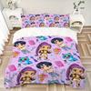 3Pcs Chibi Characters Toys Bedding Sets For All Sizes New 3D Printed Bed Cover Comforter Duvet Cover Pillowcase Bedroom Decoration