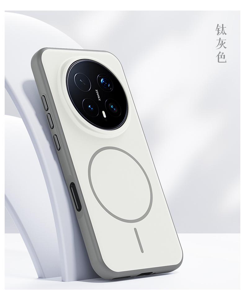 Für Honor Magic8 und Magic 8 Pro Hülle Magsafe Matt Babyhaut Touch-Oberfläche Anti-Fingerabdruck Robuste Hybrid-Hülle Cover