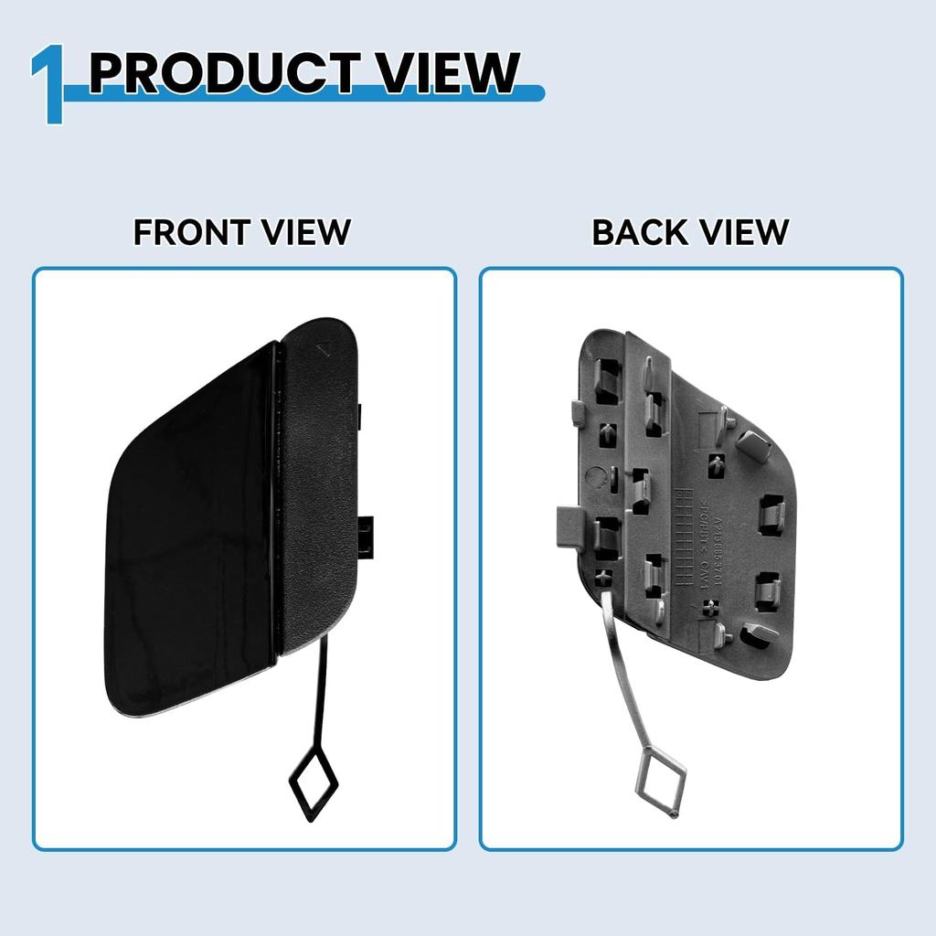 Rear Bumper Tow Hook Cover for Mercedes Benz E Class W213 AMG Line Sport Styling Package E180 E200 E220 E250 E300 E350 E400 2017 2018 2019 2020
