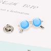 Trendy Creative Sunglasses Brooch for Students, Versatile Alloy Design with High-End Oil-Drop Finish